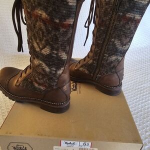 Woolrich Multicolor Wool Fabric Boots